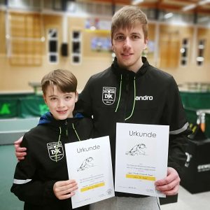 2. Platz nach 12 Stunden Tischtennis