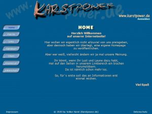 Unsere alte Webseite