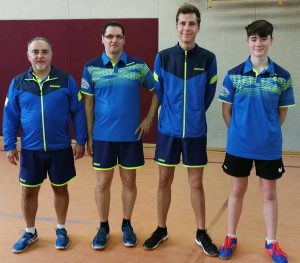 v. l.: Maurizio, Martin, Benedikt und Marcel